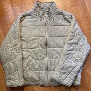 Free People Dolman Quilted Knit Jacket Grey